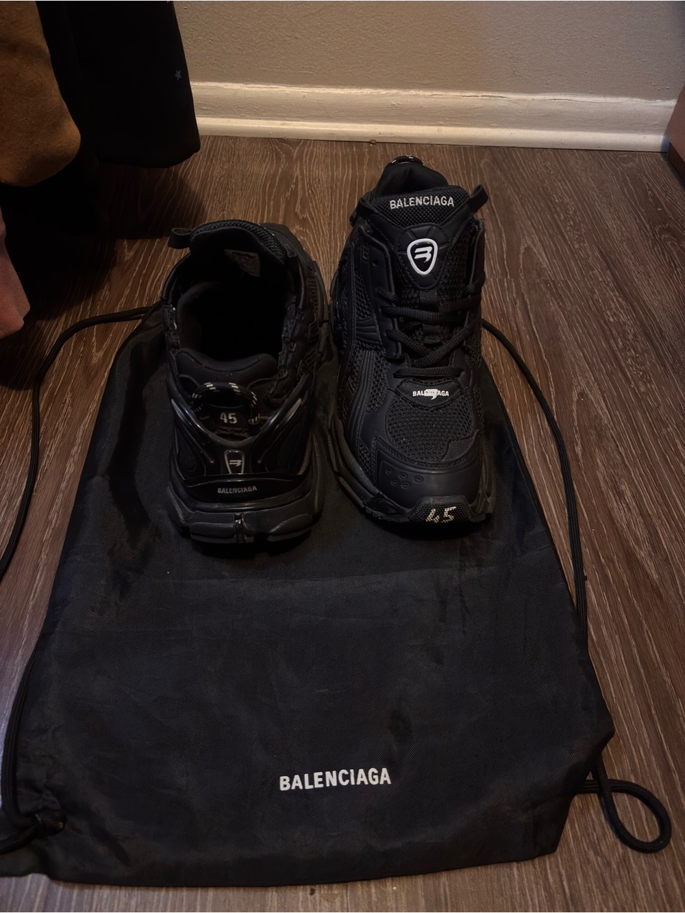 Balenciaga Runners Black Designer Sneakers